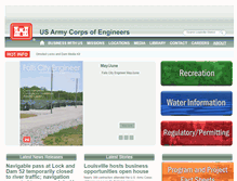 Tablet Screenshot of lrl.usace.army.mil