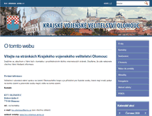 Tablet Screenshot of kvv-olomouc.army.cz