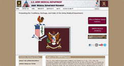 Desktop Screenshot of ameddregiment.amedd.army.mil