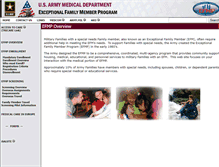 Tablet Screenshot of efmp.amedd.army.mil