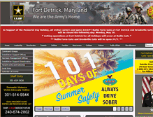 Tablet Screenshot of detrick.army.mil