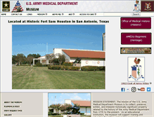 Tablet Screenshot of ameddmuseum.amedd.army.mil