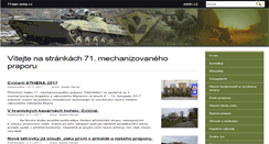 Desktop Screenshot of 71mpr.army.cz