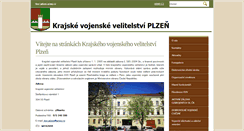 Desktop Screenshot of kvv-plzen.army.cz