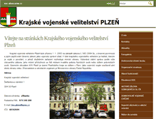 Tablet Screenshot of kvv-plzen.army.cz