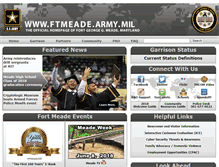 Tablet Screenshot of ftmeade.army.mil