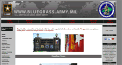 Desktop Screenshot of bluegrass.army.mil
