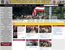 Tablet Screenshot of cs.amedd.army.mil