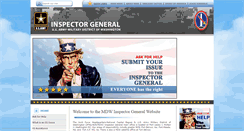 Desktop Screenshot of inspectorgeneral.mdw.army.mil