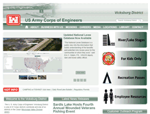 Tablet Screenshot of mvk.usace.army.mil