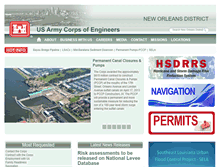 Tablet Screenshot of mvn.usace.army.mil