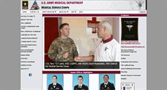 Desktop Screenshot of medicalservicecorps.amedd.army.mil